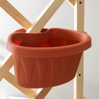 Кашпо для цветов на водосточную трубу IDEA «Алиция», 3.5 л, пластик, коричневый - Фото 5