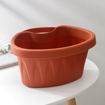 Кашпо для цветов на водосточную трубу IDEA «Алиция», 3.5 л, пластик, коричневый