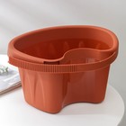 Кашпо для цветов на водосточную трубу IDEA «Алиция», 3.5 л, пластик, коричневый - Фото 2