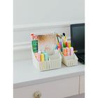 Органайзер «Вязание», 5 секций, цвет белый ротанг - Фото 7