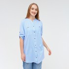 Рубашка женская, цвет голубой, размер 62 - Фото 1