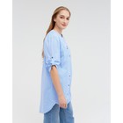 Рубашка женская, цвет голубой, размер 62 - Фото 2