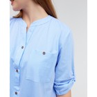 Рубашка женская, цвет голубой, размер 62 - Фото 8