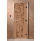 Дверь «Весна цветы», размер коробки 190 × 70 см, правая, цвет матовая бронза - фото 298157829