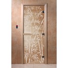 Дверь «Бамбук и бабочки», размер коробки 200 × 80 см, левая, цвет прозрачный - фото 298157837