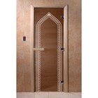 Дверь стеклянная «Арка», размер коробки 190 × 70 см, 8 мм, бронза - фото 298157842
