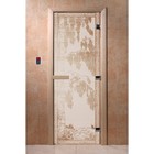 Дверь «Берёзка», размер коробки 190 × 70 см, левая, цвет сатин - фото 298157872