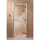 Дверь «Банька в лесу», размер коробки 200 × 80 см, левая, цвет прозрачный - фото 298157890