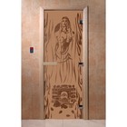 Дверь «Горячий пар», размер коробки 200 × 80 см, правая, цвет матовая бронза - фото 298157934