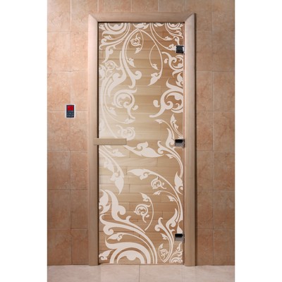 Дверь «Венеция», размер коробки 200 × 80 см, правая, цвет прозрачный