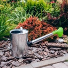 Лейка с длинным носиком, 5 л, с рассеивателем, оцинкованная, без рисунка, носик d=25 мм - Фото 6