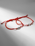 Браслет-оберег «Красная нить» Happy family моё чудо, набор 2 шт., цвет серебро, d=5.5 см - Фото 3