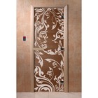 Дверь стеклянная «Венеция», размер коробки 200 × 80 см, 8 мм, бронза - фото 298157994