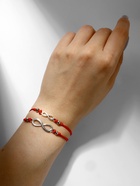 Браслет-оберег «Красная нить» In love мы с тобой связаны, набор 2 шт. цвет серебро, 5.5 см - Фото 2