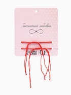 Браслет-оберег «Красная нить» In love мы с тобой связаны, набор 2 шт. цвет серебро, 5.5 см - Фото 7