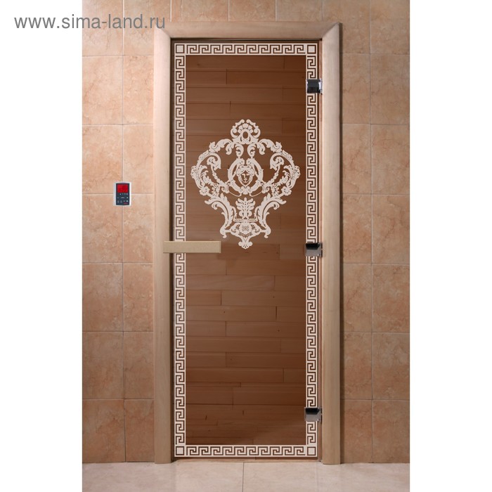 Дверь «Версаче», размер коробки 190 × 70 см, правая, цвет бронза - Фото 1