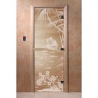 Дверь «Голубая лагуна», размер коробки 190 × 70 см, правая, цвет прозрачный - фото 298158067