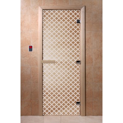 Дверь «Мираж», размер коробки 190 × 70 см, левая, цвет прозрачный