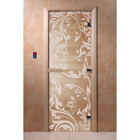 Дверь «Венеция», размер коробки 200 × 80 см, левая, цвет прозрачный