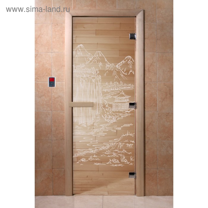 Дверь «Китай», размер коробки 190 × 70 см, левая, цвет прозрачный - Фото 1