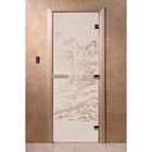 Дверь «Китай», размер коробки 190 × 70 см, левая, цвет сатин - фото 298158129
