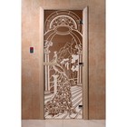 Дверь «Жар-птица», размер коробки 200 × 80 см, правая, цвет бронза - фото 298158138