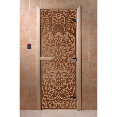 Дверь «Флоренция», размер коробки 190 × 70 см, правая, цвет матовая бронза
