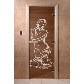 Дверь «Искушение», размер коробки 190 × 70 см, левая, цвет бронза