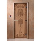 Дверь «Египет», размер коробки 190 × 70 см, левая, цвет матовая бронза - фото 298158159