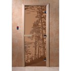 Дверь «Рассвет», размер коробки 200 × 80 см, левая, цвет матовая бронза - фото 298158175