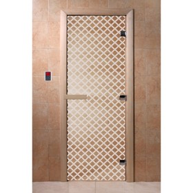 Дверь «Мираж», размер коробки 190 × 70 см, правая, цвет прозрачный