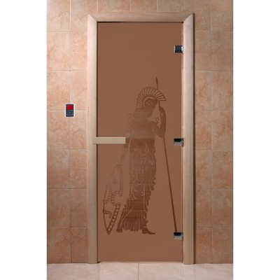 Дверь «Рим», размер коробки 190 × 70 см, правая, цвет матовая бронза