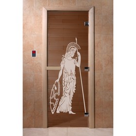Дверь «Рим», размер коробки 190 × 70 см, правая, цвет бронза