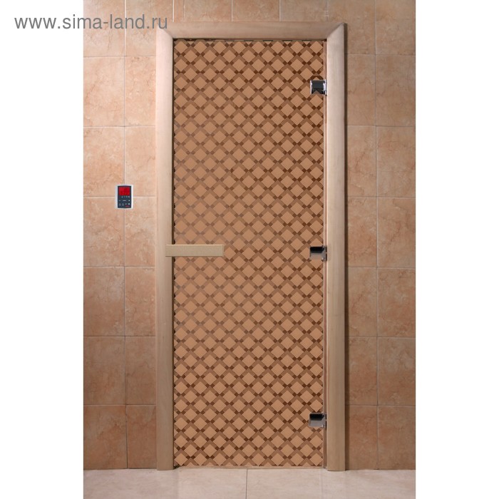 Дверь «Мираж», размер коробки 190 × 70 см, левая, цвет матовая бронза - Фото 1
