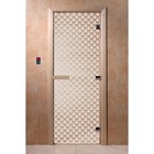 Дверь «Мираж», размер коробки 190 × 70 см, правая, цвет сатин - фото 298158235