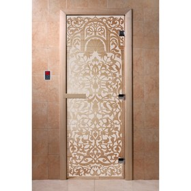 Дверь «Флоренция», размер коробки 200 × 80 см, правая, цвет сатин