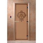 Дверь «Версаче», размер коробки 190 × 70 см, левая, цвет матовая бронза - фото 298158275