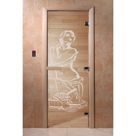 Дверь «Искушение», размер коробки 190 × 70 см, правая, цвет прозрачный