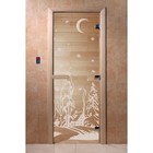 Дверь «Зима», размер коробки 190 × 70 см, левая, цвет прозрачный - фото 298158316