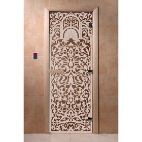Дверь «Флоренция», размер коробки 190 × 70 см, левая, цвет бронза