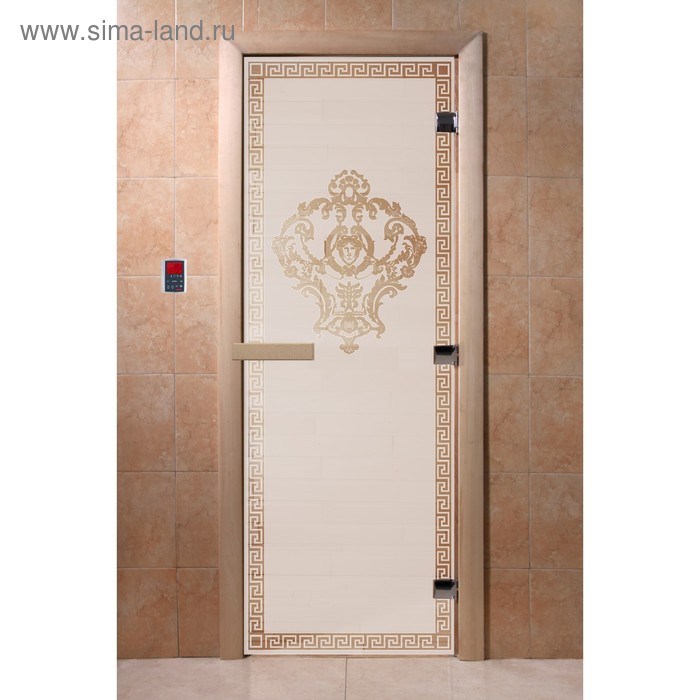 Дверь «Версаче», размер коробки 190 × 70 см, левая, цвет сатин - Фото 1