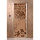 Дверь «Лебединое озеро», размер коробки 200 × 80 см, левая, цвет матовая бронза - фото 298158347