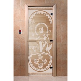 Дверь «Посейдон», размер коробки 190 × 70 см, правая, цвет прозрачный
