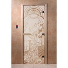 Дверь «Жар-птица», размер коробки 200 × 80 см, левая, цвет сатин - фото 298158364