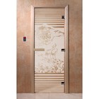 Дверь «Япония», размер коробки 200 × 80 см, левая, цвет сатин - фото 298158365