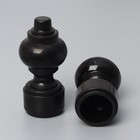 Карниз двухрядный, ширина 160 см, d=28 мм, пластиковые элементы, цвет венге - Фото 10