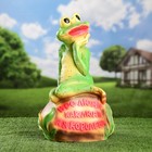 Садовая фигура из гипса «Лягушка на камне», 52×23×30 см - Фото 4