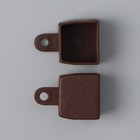 Карниз двухрядный, ширина 180 см, d=28 мм, пластиковые элементы, цвет венге - Фото 5