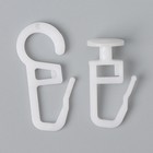 Карниз двухрядный, ширина 140 см, d=28 мм, пластиковые элементы, цвет венге - Фото 6