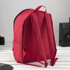 Рюкзак молодёжный, отдел на молнии, цвет красный - Фото 2
